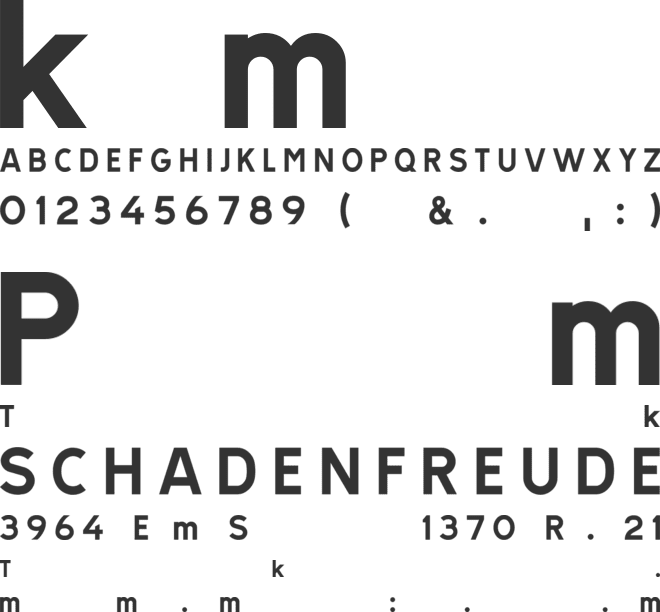 TRATEXNEGVERSAL font preview