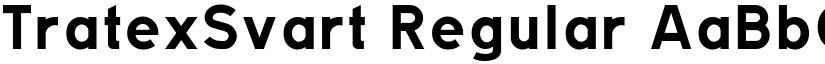 TratexSvart Regular font