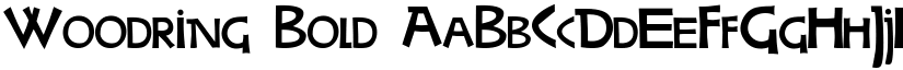Woodring Bold font