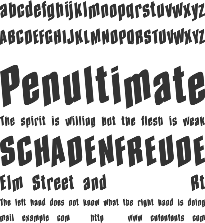 Spund font preview
