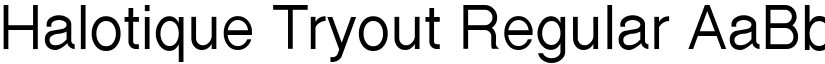 Halotique Tryout font download