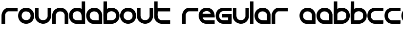 roundabout Regular font