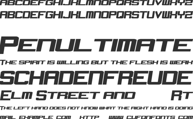 NeverSayDie font preview