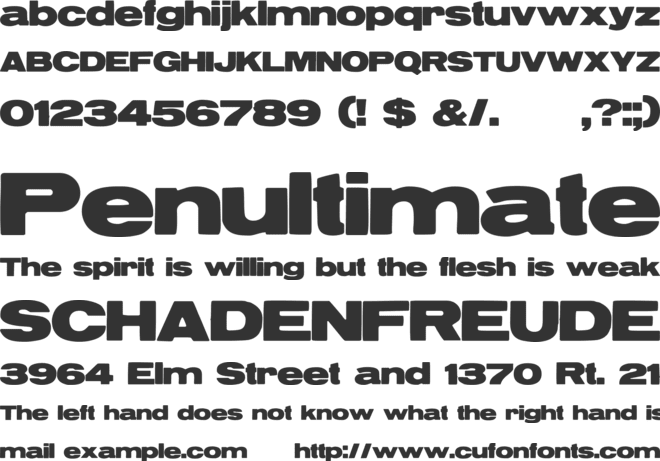 ReservoirGrunge font preview