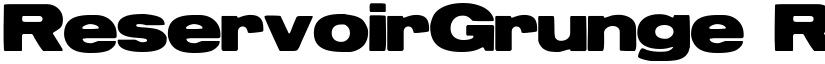 ReservoirGrunge Regular font