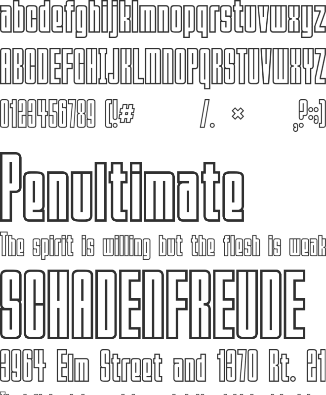Squeeze Me Baby! font preview