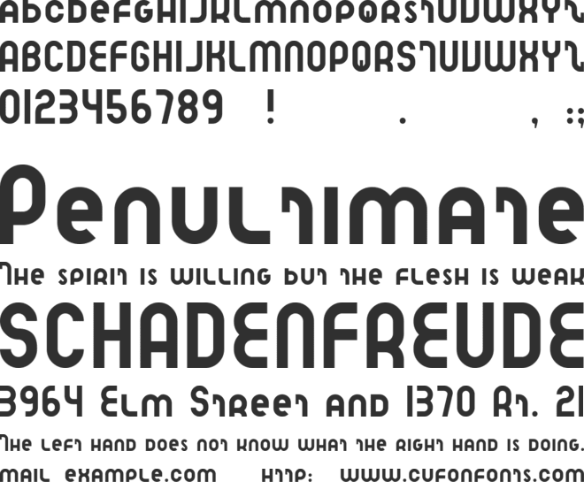 Speedlearn font preview