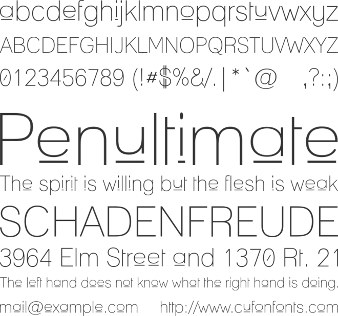 Upper Lane font preview