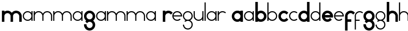 MammaGamma Regular font