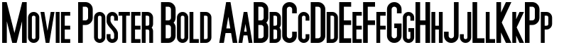 Movie Poster Bold font