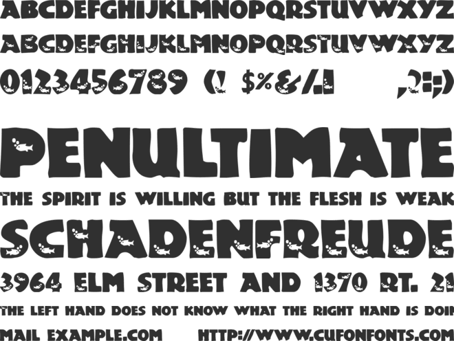 Touch Of Nature font preview