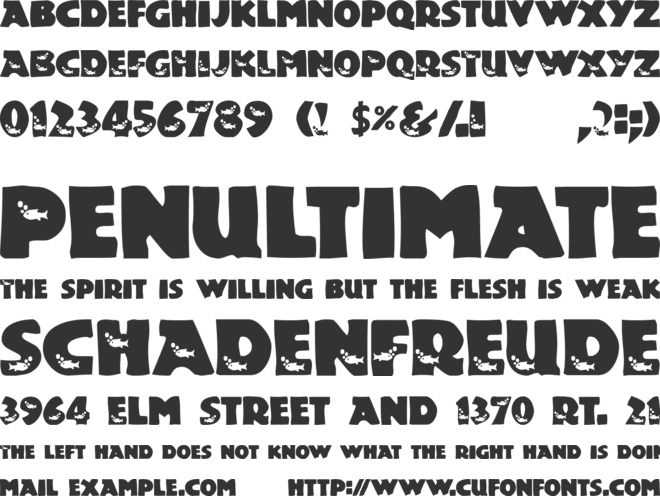 Touch Of Nature font preview