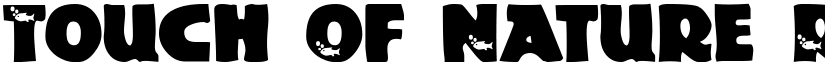 Touch Of Nature Regular font