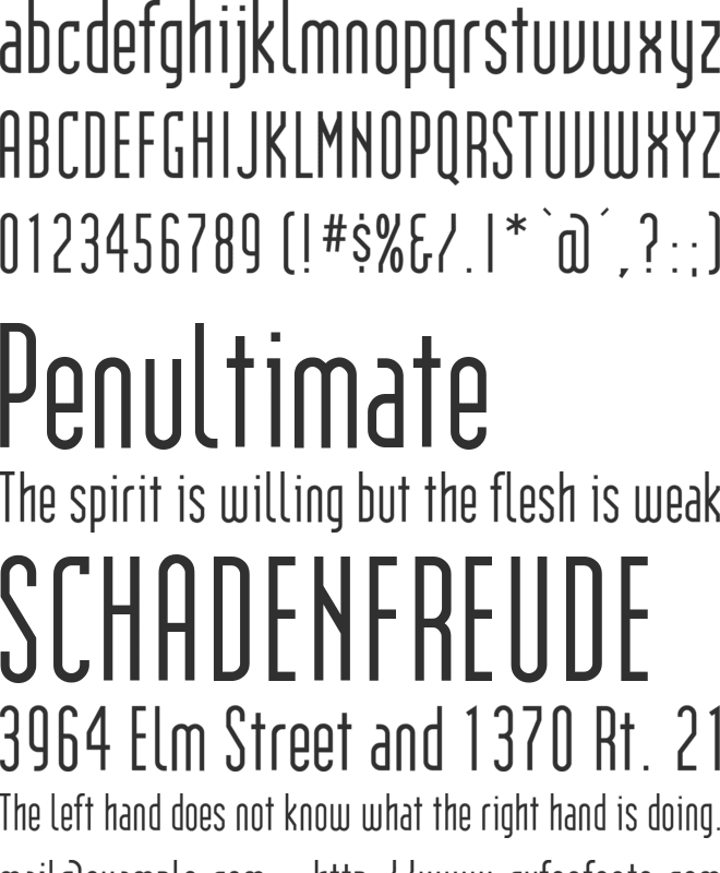 Institution font preview