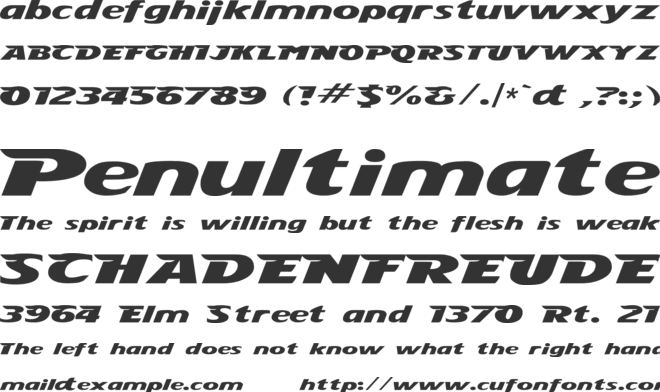 StingRay font preview