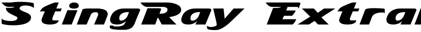 StingRay Extrabold font