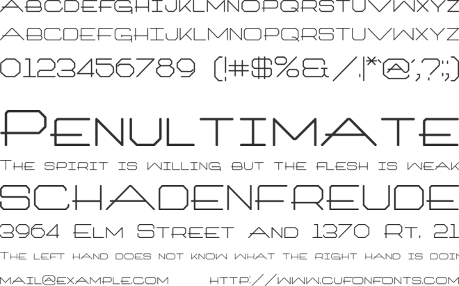 Trooklern font preview