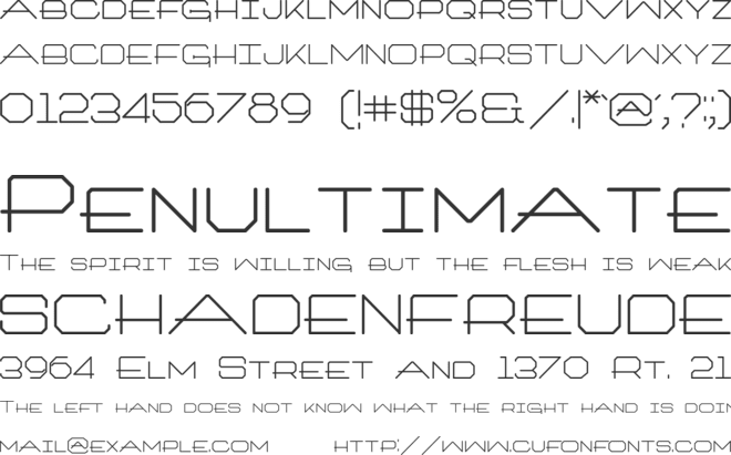 Trooklern font preview