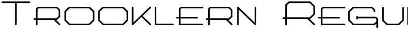 Trooklern Regular font