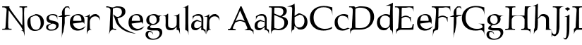 Nosfer Regular font