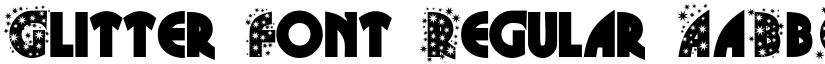 Glitter Font Regular font
