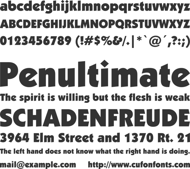 Strippenzieher font preview