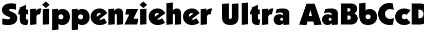 Strippenzieher Ultra font