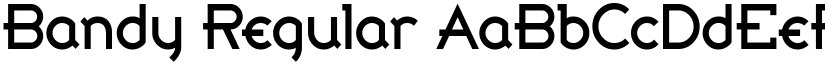 Bandy Regular font