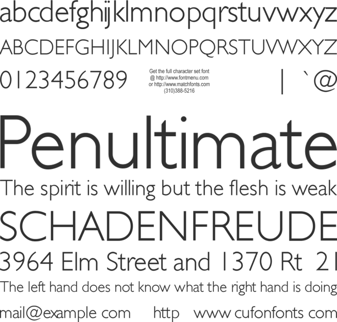JunienLight Tryout font preview