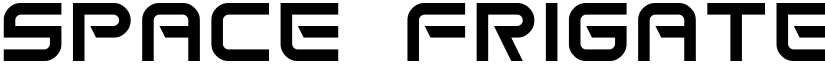 Space Frigate Regular font