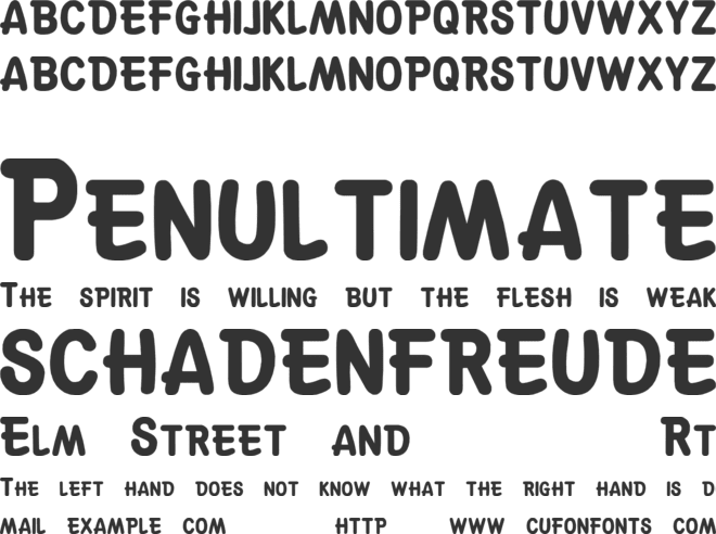 Suske & Wiske font preview