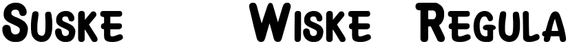 Suske & Wiske Regular font