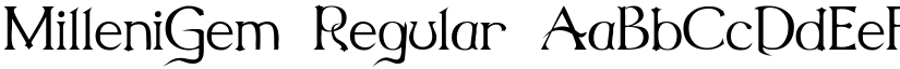MilleniGem font download