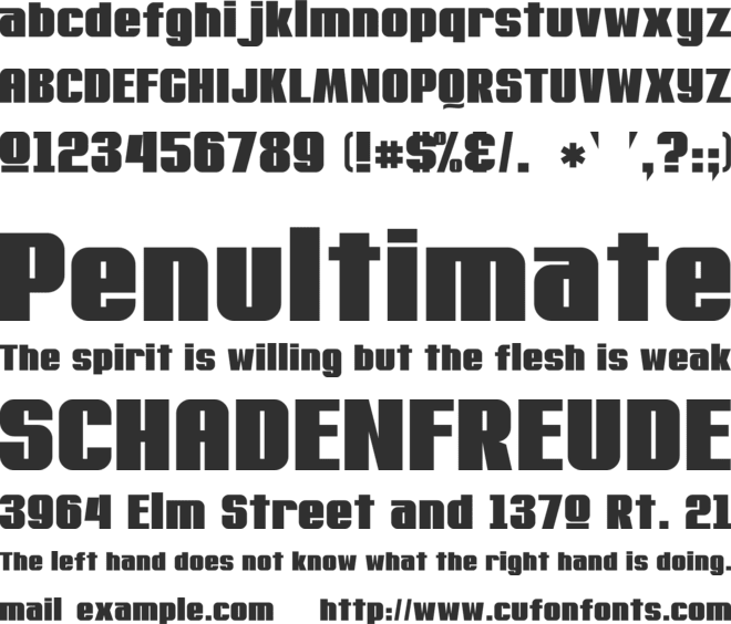 MachaCow font preview