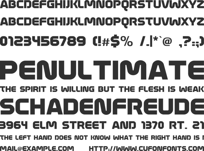 Mathmos Original font preview