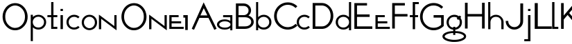 Opticon One1 font