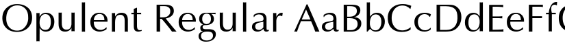 Opulent Regular font