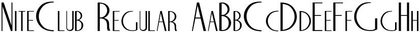 NiteClub Regular font