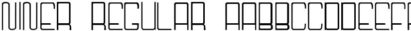 Niner Regular font