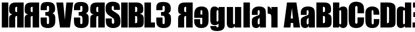 IRR3V3RSIBL3 Regular font