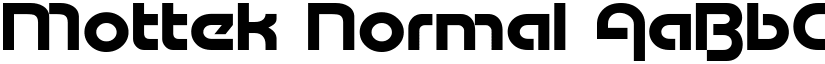 Mottek Normal font