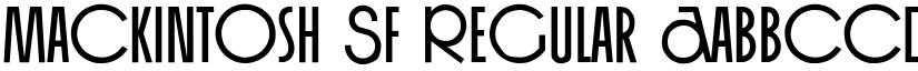 Mackintosh SF Regular font