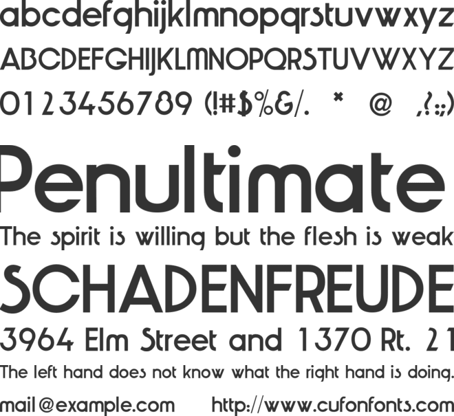 JoeLouis font preview