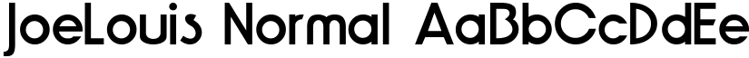 JoeLouis Normal font