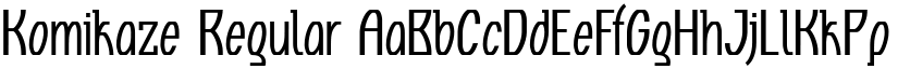 Komikaze Regular font