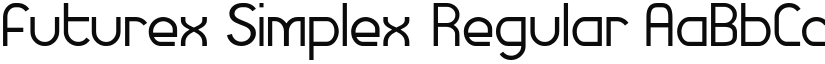 Futurex Simplex Regular font