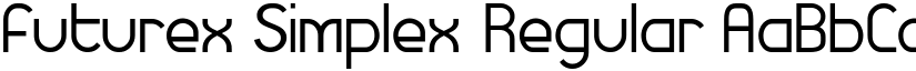 Futurex Simplex Regular font