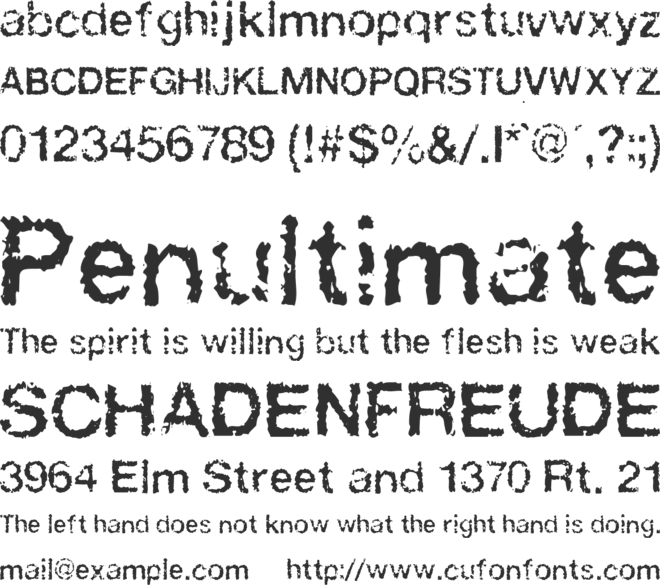 FAXADA font preview