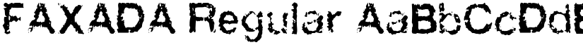 FAXADA Regular font