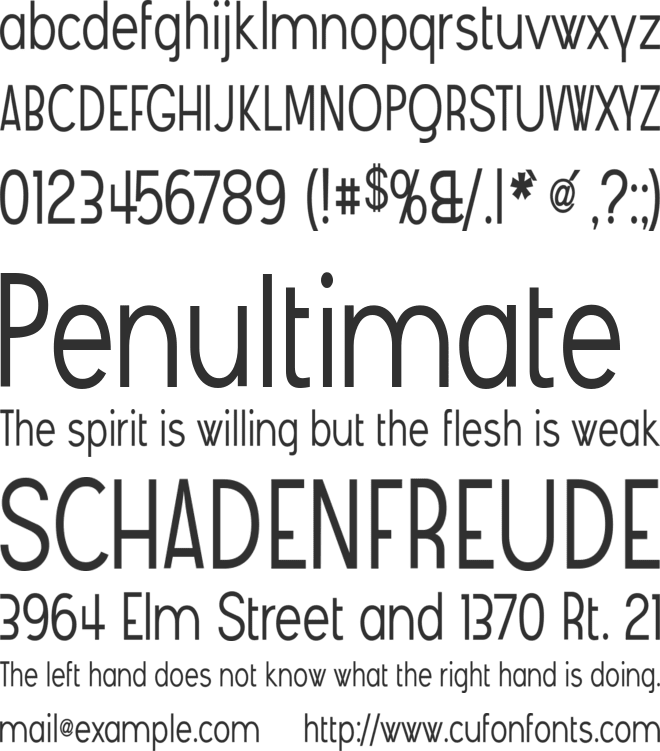 Angostura font preview